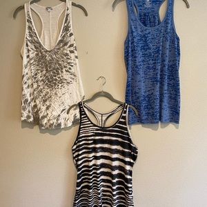 Lot of 3 racer back tank tops